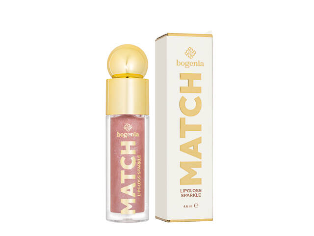 Блеск для губ Bogenia Match Lipgloss Sparkle с шиммером стойкий (BG712), 04 Розово-лиловый