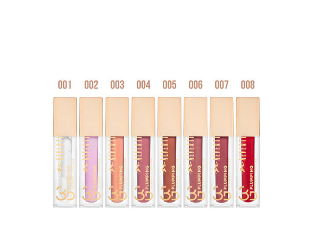 Блеск для губ Neverti 3D Plumping Intense Lipgloss жидкий увлажняющий 006 Va-Va-Voom/Коралловый (NP800) - Фото 4