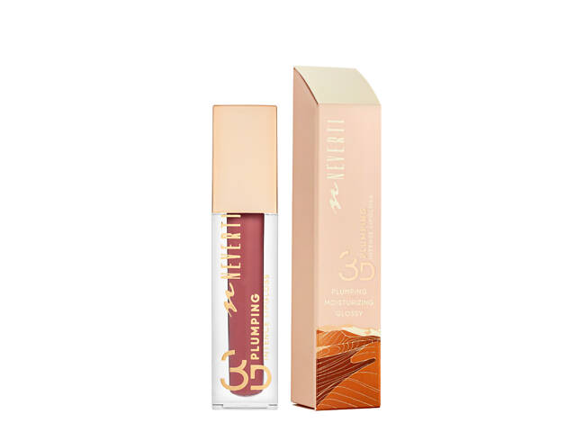 Блеск для губ Neverti 3D Plumping Intense Lipgloss жидкий увлажняющий 006 Va-Va-Voom/Коралловый (NP800) - Фото 1
