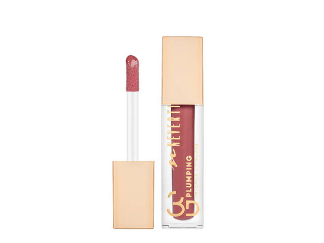 Блеск для губ Neverti 3D Plumping Intense Lipgloss жидкий увлажняющий 006 Va-Va-Voom/Коралловый (NP800) - Фото 2
