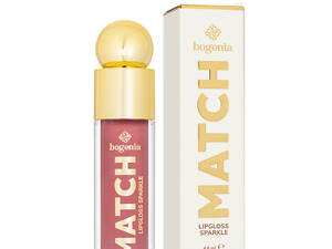 Блеск для губ с шиммером Bogenia Match Lipgloss Sparkle стойкий (BG712), 05 Розово-коричневый