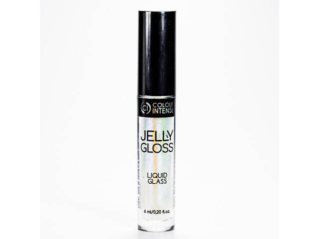 Блиск для губ з шимером Colour Intense Jelly Gloss LG-131 № 015 Прозорий із блакитним шиммером - Фото 2