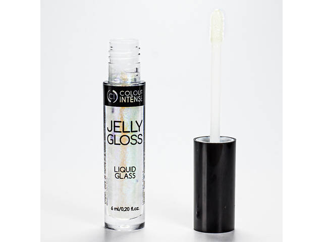Блиск для губ з шимером Colour Intense Jelly Gloss LG-131 № 015 Прозорий із блакитним шиммером - Фото 3