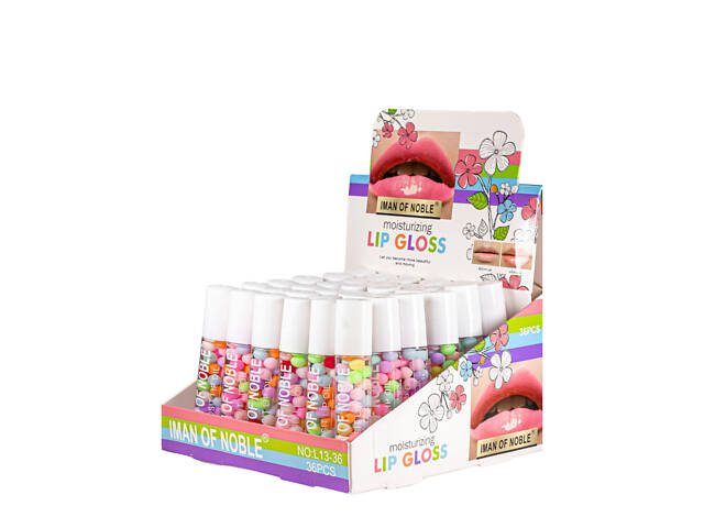 Блеск для губ шариковый фруктовый Iman of Noble Lip Gloss L13-36 - Фото 1