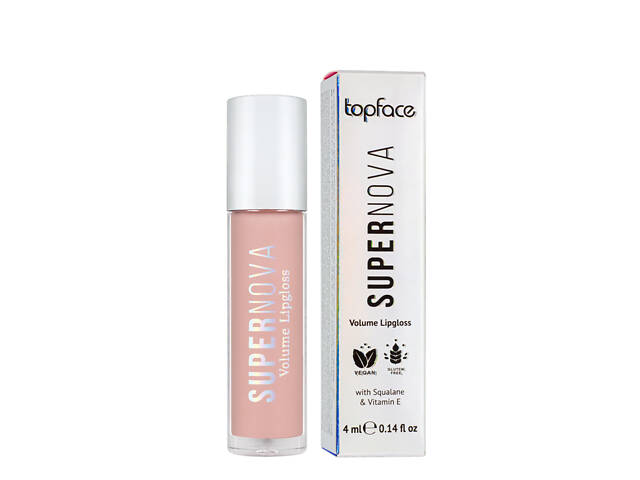 Блиск для губ TopFace Supernova Volume Lipgloss 4 мл PT209, 21 Pink Dream Світло-рожевий - Фото 1