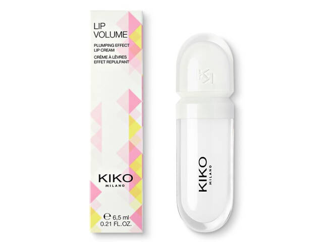 Блеск крем-перфектор для губ с эффектом увеличения объема Kiko Milano Прозрачный 02 6.5 мл - Фото 2