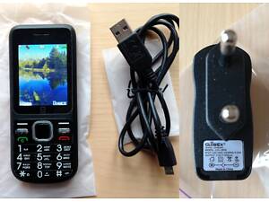 Bless DS822 UA UCRF телефон GSM+CDMA 2 SIM-ки USB-зарядка чорний