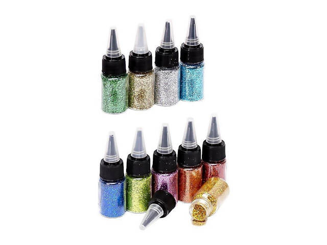 Блестки для творчества COLOR-IT 150SP в баночке 12 цветов - Фото 2