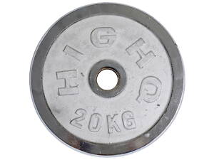 Блины (диски) хромированные HIGHQ SPORT TA-1458-20B 52мм 20кг Хром