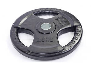 Блины (диски) обрезиненные Record TA-5706-20 20кг 52мм Черный