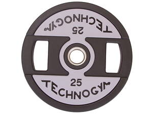 Блины диски полиуретановые TECHNOGYM TG-1837-25 25кг Черный