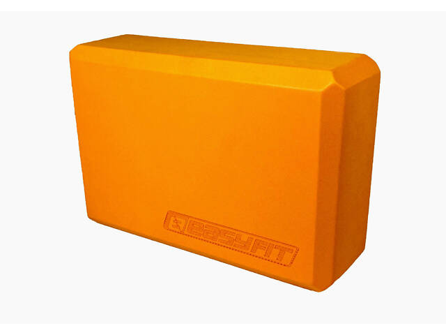 Блок для йоги EasyFit EVA Помаранчевий - Фото 1