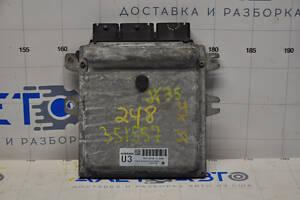 Блок ECU комп'ютер двигуна Infiniti JX35 13-15 дорест, злам кріпиться фішки