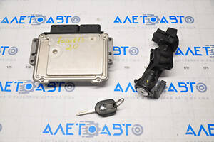 Блок ECU компьютер двигателя с ключем Ford Focus mk3 11-18 2.0 c замком зажигания, с контактной группой замка зажиг., с