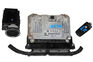 Блок электронный управления двигателем комплект 03G906021NK VW PASSAT B6 05-10