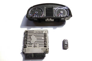 Блок электронный управления двигателем комплект 03L906023PG VW Touran 10-15