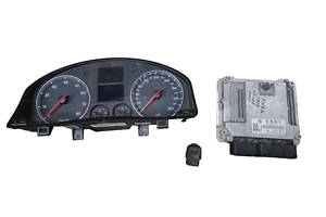 Блок електронний управління двигуном комплект 1.6FSI 16V 03C906056CG VW Golf V 03-09