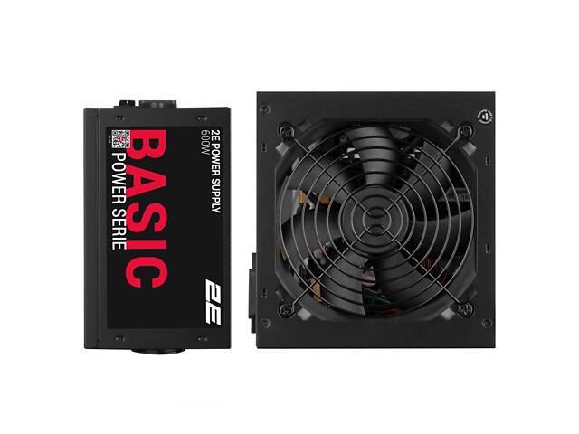 Блок живлення 2E Basic Power (600W), 80%, 120мм, 1xMB 24pin(20+4), 1xCPU 8pin(4+4), 3xMolex, 4xSATA, 2xPCIe 8pin(6+2) (2 - Фото 2