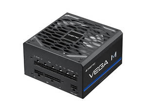 Блок живлення CHIEFTEC Vega M (750W), &amp;gt,90%, 80+ Gold, 135мм FDB, 1xMB 24pin(20+4), 2xCPU 8pin(4+4), 3xMolex, 6xSA
