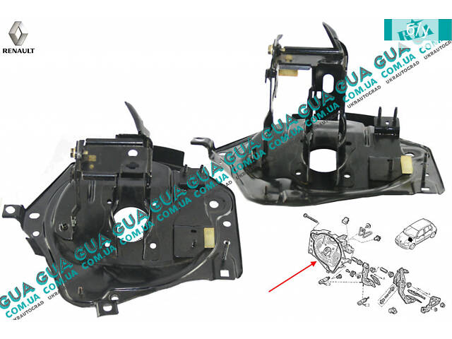 Блок крепления педалей сцеления / тормоза, педальний узел ( кронштейн ) 8200131453 Renault / РЕНО CLIO II / КЛИО 2