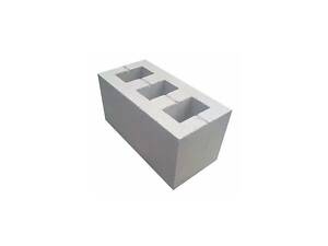 Блок (Мучкоблок) будівельний стіновий 390х190х190 мм Сірий