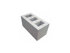 Блок (Мучкоблок) будівельний стіновий 390х190х190 мм Сірий