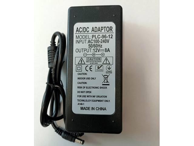 Блок живлення для камер відеоспостереження 12 вольт 8 Ампер 96W OEM PLC-96-12 - Фото 5