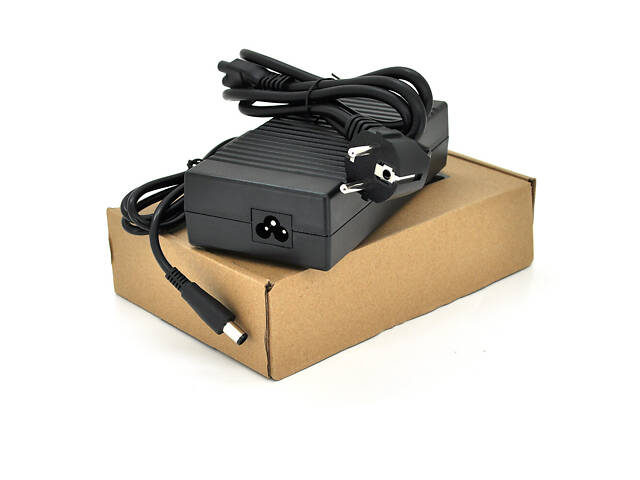 Блок живлення MERLION для ноутбука DELL 19.5 V 7.7 A (150 Вт) штекер 7.4*5.0 мм, довжина 0,9 м + кабель живлення - Фото 1