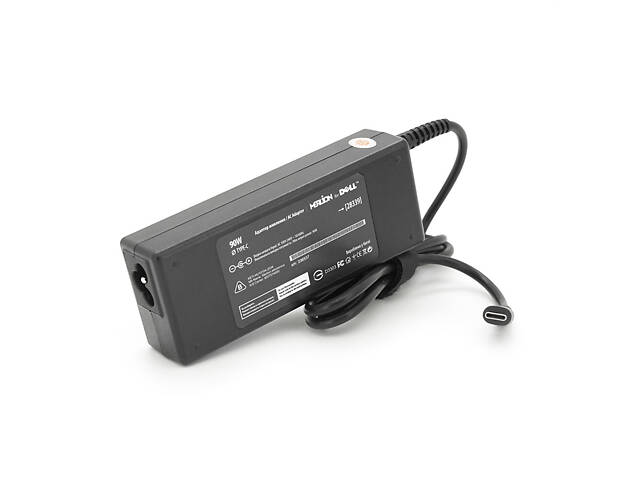 Блок живлення MERLION для ноутбука DELL 90W штекер Type-C, довжина 0,9 м + кабель живлення - Фото 4