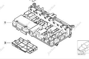 Блок предохранителей BMW X5 E53 (2003-2006) рестайл, 61138380409