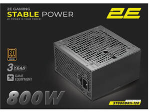 Блок живлення 2E 800W Stable Power Pro ATX3.1 GEN5.0 (2E-ST800BRII-120)