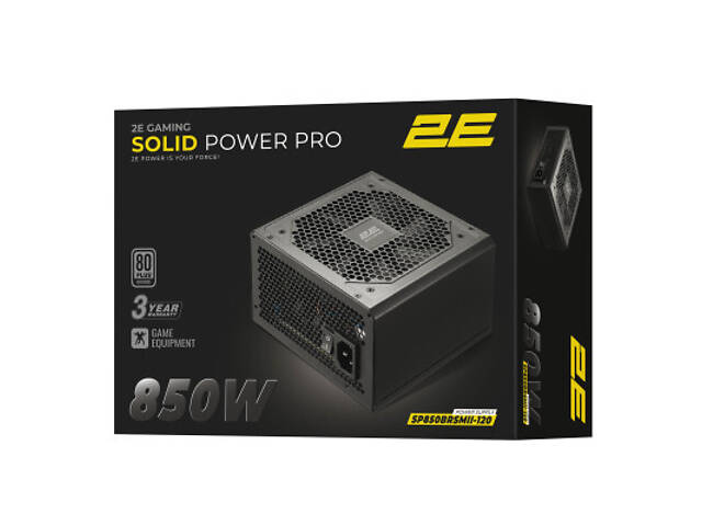 Блок живлення 2E 850W GAMING Solid Power Pro (2E-SP850BRSMII-120) - Фото 5