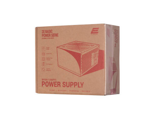 Блок живлення 2E BASIC POWER (500W), 80, 120mm, 1xMB 24pin(20+4), 1xCPU 8pin(4+4), 3xMolex, 4xSATA, 2xPCIe 8pin( (2E-BP50 - Фото 5