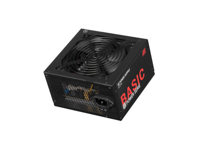 Блок живлення 2E BASIC POWER (600W), 80, 120mm, 1xMB 24pin(20+4), 1xCPU 8pin(4+4), 3xMolex, 4xSATA, 2xPCIe 8pin( (2E-BP60 - Фото 1
