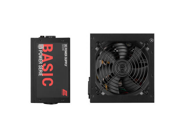 Блок живлення 2E BASIC POWER (600W), 80, 120mm, 1xMB 24pin(20+4), 1xCPU 8pin(4+4), 3xMolex, 4xSATA, 2xPCIe 8pin( (2E-BP60 - Фото 4