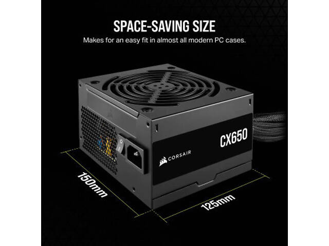 Блок живлення Corsair 650W CX650 (CP-9020278-EU) - Фото 4