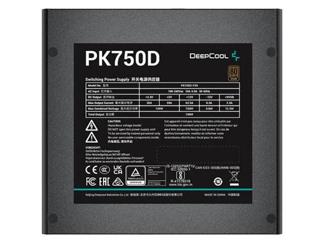Блок живлення Deepcool 750W PK750D (R-PK750D-FA0B-EU) - Фото 3