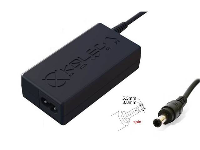 Блок живлення до монітору Samsung 14v 4a 56w 5.5x3.0 or 5.0x3.0mm (+pin) (Kolega-Power (A)) 12 міс.гар. - Фото 1