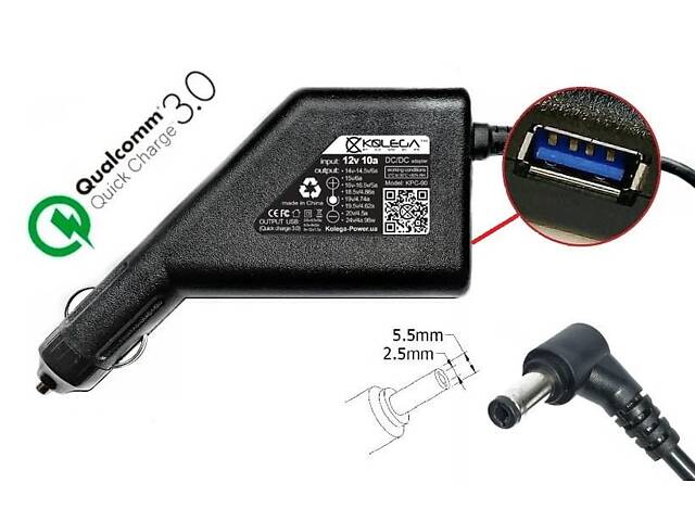 Блок живлення до ноутбука Asus 19v 1.75a 33w 5.5x2.5mm (Kolega-Power (Авто)) 12 міс.гар. - Фото 1