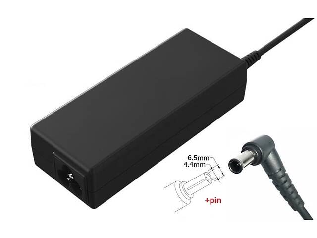 Блок живлення до ноутбука Sony 19.5v 4.7a 92w 6.0x4.4 or 6.5x4.0mm (+pin) (NoName (B)) 3 міс.гар. - Фото 1