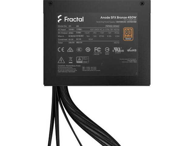 Блок живлення Fractal Design 450W Anode SFX Bronze (FD-P-AS2B-450-EU) - Фото 9