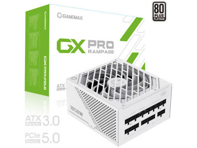 Блок живлення Gamemax 1050W (GX-1050 PRO WT (ATX3.0 PCIe5.0) - Фото 4