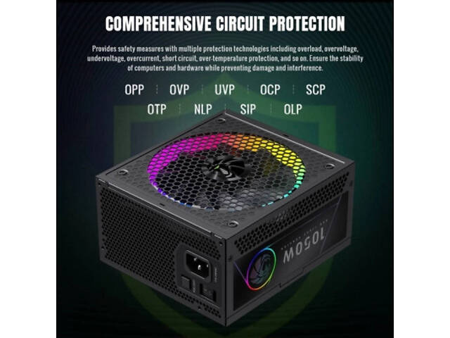 Блок живлення Gamemax 1050W (RGB 1050G) - Фото 7