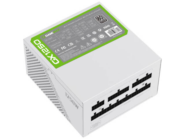 Блок живлення Gamemax 1250W (GX-1250 PRO WT (ATX3.0 PCIe5.0) - Фото 3