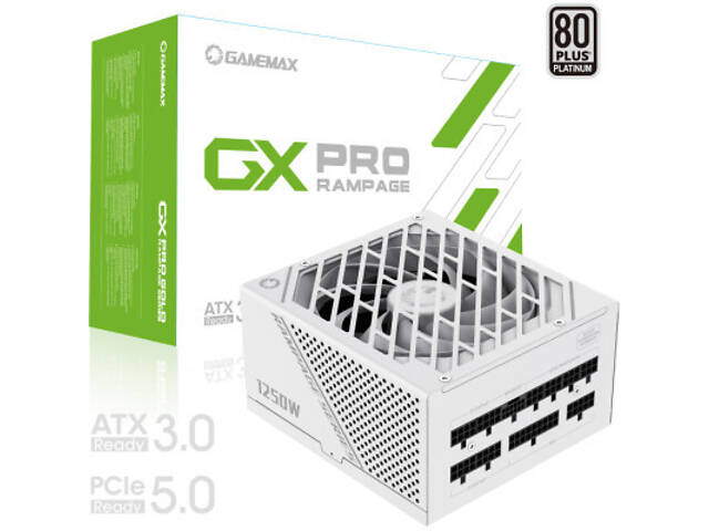 Блок живлення Gamemax 1250W (GX-1250 PRO WT (ATX3.0 PCIe5.0) - Фото 4