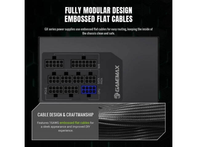 Блок живлення Gamemax 750W (GX 750GF) - Фото 6