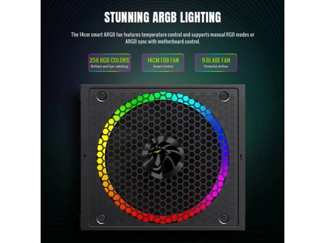 Блок живлення Gamemax 750W (RGB 750G) - Фото 6