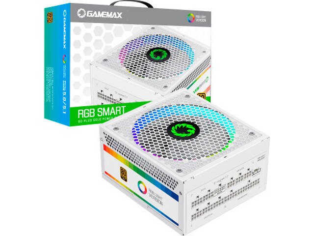 Блок живлення Gamemax 850W (RGB 850 PRO WH (ATX3.0/3.1 PCI) - Фото 5