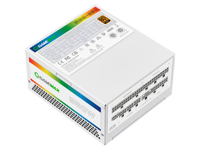 Блок живлення Gamemax 850W (RGB 850 PRO WH (ATX3.0/3.1 PCI) - Фото 9