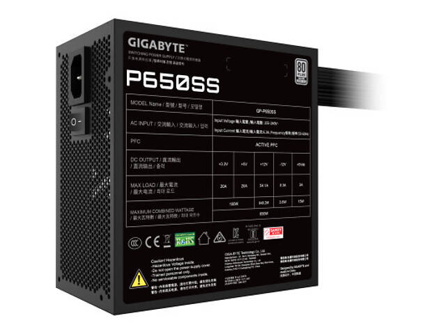 Блок живлення GIGABYTE 650W (GP-P650SS) - Фото 6